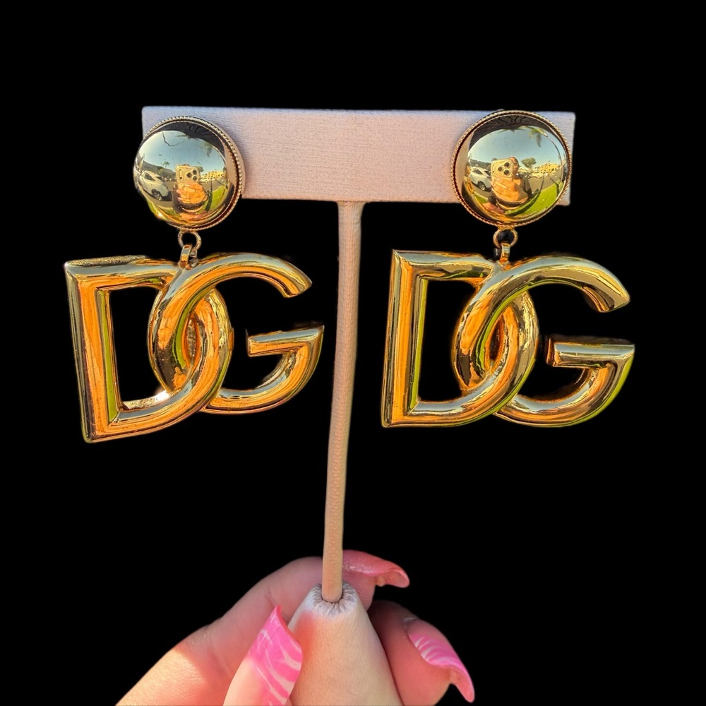 Dolce and Gabbana Logo Earrings
